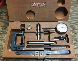 Starrett Dial Indicator Set #196 Precision Tool in Wood Case. BEAUTIFUL