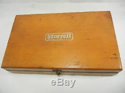 Starrett Dial Indicator Set #196 wood case complete Free Ship G043