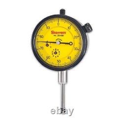 Starrett Dial Indicator Yellow Dial, 0.375-inch Stem Diameter 25881J