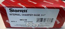 Starrett Dial Indicator for use with683-3Z Internal Dial Chamfer Gage, 0-1.001