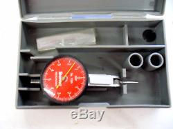 Starrett Dial Indicator model 708A slightly used. 0001 red faced. Extras