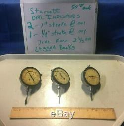 Starrett Dial Indicators. Lot Of 3 or buy just one