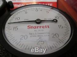 Starrett Dial Indicators Lot Set In Original Case/box Test Equipment Tool Biddle