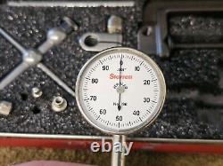 Starrett Dial No. 196 0-25.001 Jeweled Back Plunger Gauge Indicator Machinist