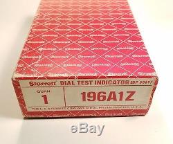 Starrett Dial Test Indicator 196A1Z Original Box Nice Condition USA