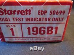 Starrett Dial Test Indicator 196B1 Back Plunger NEW