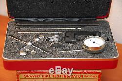Starrett Dial Test Indicator Kit 196a1z Case & Box, Near Mint Condition