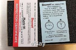 Starrett Dial Test Indicator Lug Back 0-25mm Range 0.01mm Grad 0-100 Read
