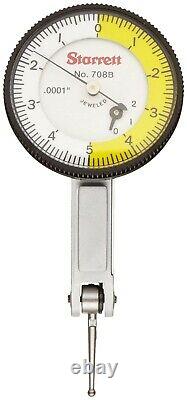 Starrett Dial Test Indicator No 708 Dovetail Mount 0-0.02 / 0.0001 0-5-0 Dial
