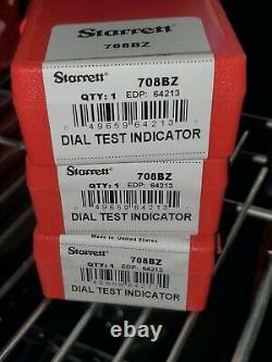 Starrett Dial Test Indicator No 708 Dovetail Mount 0-0.02 / 0.0001 0-5-0 Dial