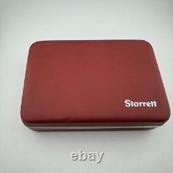 Starrett Dial Test Indicator No. 708A. 0001 Dovetail Mount Kit with Case