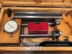 Starrett Dial Test Indicator Set #665 with No 25-C Dial Indicator Orig Wooden Box