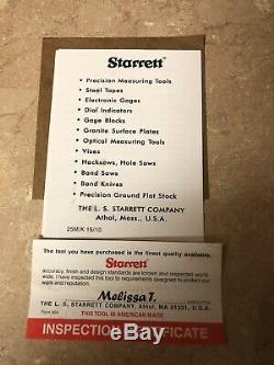 Starrett Dial Test Indicator Set Model 196A1Z