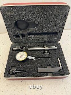 Starrett Dial Test Indicator with Dovetail Mount, Attachments and Case 708ACZ