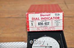 Starrett Dial indicator 656-617 jewel bearing machinist inspection gauge tool
