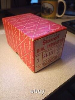 Starrett Dial indicator Model 81-111 In Box. 0001