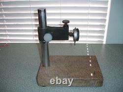 Starrett Granite Surface Plate Indicator Stand 12 X 8 with Mitutoyo 2410-60 dial