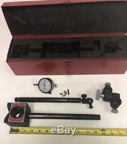 Starrett Heavy Duty Magnetic Base With Dial Indicator And Steel Case