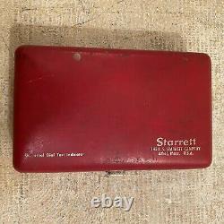 Starrett Jeweled 196 Dial Test Kit Universal Back Plunger In Original Case