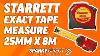 Starrett Ktx1 26me N Exact Measuring Tape 25mm X 8m Metric And Imperial Measurements