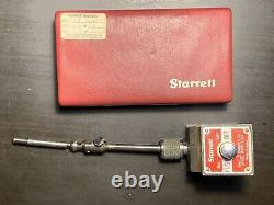 Starrett Last Word 711 Dial Indicator AND 657 Push-Off Magnetic Base Holder