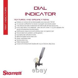 Starrett Last Word Dial Test Indicator with Case 0.030-inch Range 711HSAZ