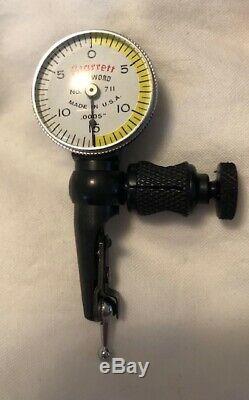 Starrett Last Word No. 711 Dial Test Indicator with Attachments-NEW