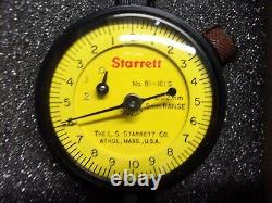 Starrett Metric, 81-161 J, Dial Indicator, 0.002mm/. 5mm Range, 0261a