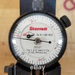Starrett Model 1102 Dial Indicator Diameter Gage, 1-12 Length Range USED