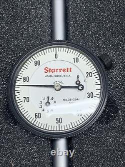 Starrett NO. 25 2041 Large Dial Indicator. 001 2 Travel