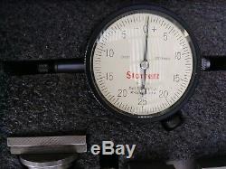 Starrett NO 665 Series Dial Test Indicator with 8.5 Cast Iron Base CLEAN