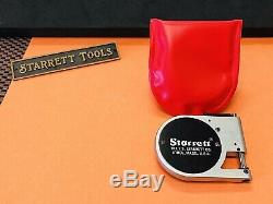 Starrett No. 1010-E Dial Indicator Pocket Gage With Red Plastic Pouch. USA Made