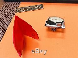 Starrett No. 1010-E Dial Indicator Pocket Gage With Red Plastic Pouch. USA Made