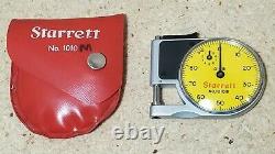 Starrett No. 1010 M dial indicator pocket gage Made in U. S. A metric