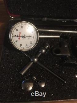 Starrett No. 196 Back plunger Dial Indicator Set With Attachments. 001