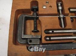 Starrett No. 196 Dial Indicator Gauge Set withAccesories/Box Machinist Gage Tool