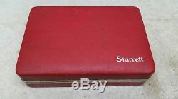 Starrett No. 196 Dial Indicator Kit Set withAttachments in Case Box Back Plunger