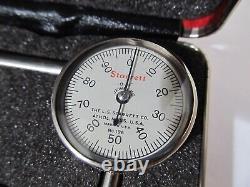 Starrett No. 196 Universal Back Plunger Dial Indicator Red Case