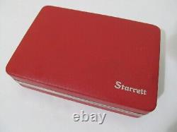 Starrett No. 196 Universal Back Plunger Dial Indicator Red Case