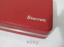 Starrett No. 196 Universal Back Plunger Dial Indicator Red Case