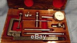 Starrett No. 196 Universal Back Plunger Dial Indicator Set WithCustomized Case #29