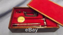 Starrett No. 196 Universal Back Plunger Dial Indicator Set WithCustomized Case(#52)