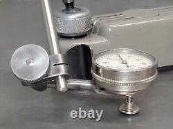 Starrett No. 196 dial indicator with a Lufkin Miti-Mite magnetic base USA made