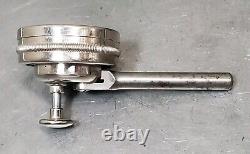 Starrett No. 196 dial indicator with a Lufkin Miti-Mite magnetic base USA made