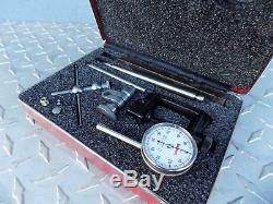 Starrett No. 196 dial test indicator set. 001'' With Case & Original Box USA