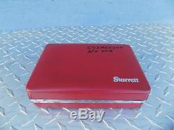 Starrett No. 196 dial test indicator set. 001'' With Case & Original Box USA