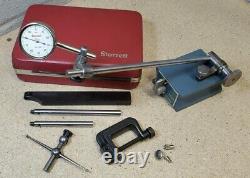 Starrett No. 196 indicator set with a Brown and Sharpe No. 7743 magnetic base