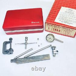 Starrett No. 196A Anti-Magnetic Dial Indicator Set with Attachments & Case