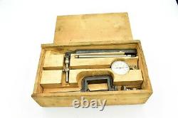 Starrett No. 196A Dial Test Indicator Complete Set with Original Box No Etchings