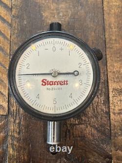 Starrett No. 25-111 Dial Indicator. 0001x. 025 Range